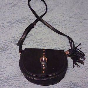 Women's suede purse by Cato black
